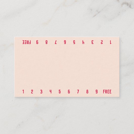 フォトタイドプールビキニバリスタダブルナンバーコーヒー ロイヤリティカード (裏面)