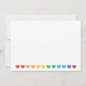 フォトタイポグラフィシンプルゲイ日付を保存結婚する セーブザデート (裏面)