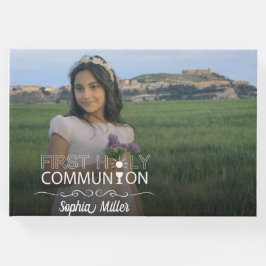 フォトタイポグラフィファーストホーリーコミュニオン – Guest Book ゲストブック