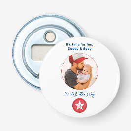 フォトタイポグラフィモダン可愛いファースト・ファーザー・デー 栓抜き