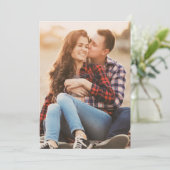 フォトタイポグラフィ日付QRコードの保存モダン セーブザデート (スタンド正面)