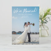 フォトタイポグラフィ結婚ズ&披露宴パーティー2V 招待状 (スタンド正面)