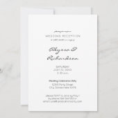 フォトタイポグラフィ結婚ズ&披露宴パーティー2V 招待状 (裏面)