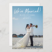 フォトタイポグラフィ結婚ズ&披露宴パーティー2V 招待状 (正面/裏面)