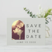 フォトタイポグラフィ赤面の日付の保存 セーブザデート (スタンド正面)