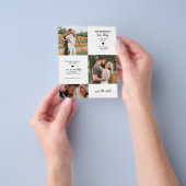 フォトタイムライン日付の予算フライヤーの保存 チラシ (手)