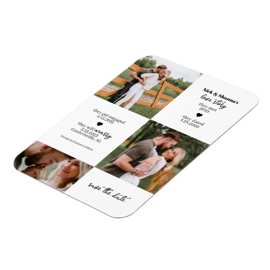 フォトタイムライン日付の保存 マグネット (左側)