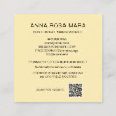 *～*フォトタリーフォトメタルパープル署名エージェントスクエア スクエア名刺 (裏面)