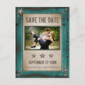 フォトターコイズバーンウッドデイトカードを保存 案内ポストカード (正面)