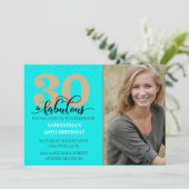 フォトターコイズ30と素晴らしい誕生日パーティー 招待状 (スタンド正面)