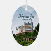 フォトタータンチェックスコティッシュサザーランド藩城 メタルオーナメント (正面右)