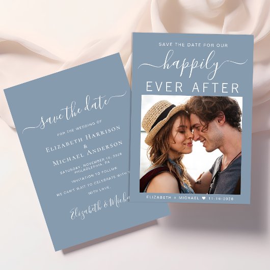 フォトダスティブルーの後に幸せに セーブザデート