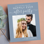 フォトダスティブルーウェディングレセプション日付を保存