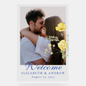 フォトダスティブルークレスト結婚フローラ アクリルサイン (正面)