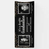 フォトダブル卒業パーティバナー 横断幕 (縦)