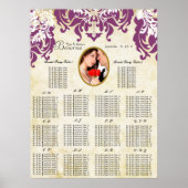 フォトダマスクの座席表（アルファベット順） ポスター (正面)