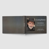 フォトダークミニマルメモリ絵を描ーゲストブック ゲストブック (全面)