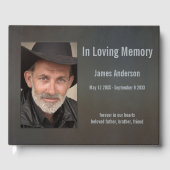 フォトダークミニマルメモリ絵を描ーゲストブック ゲストブック (正面)