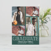 フォトダーク数々のグリーン卒業式パーティー 招待状 (スタンド正面)