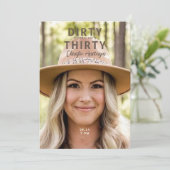 フォトダーティ30歳の誕生日パーティー 招待状 (スタンド正面)