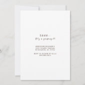 フォトダーティ30歳の誕生日パーティー 招待状 (裏面)