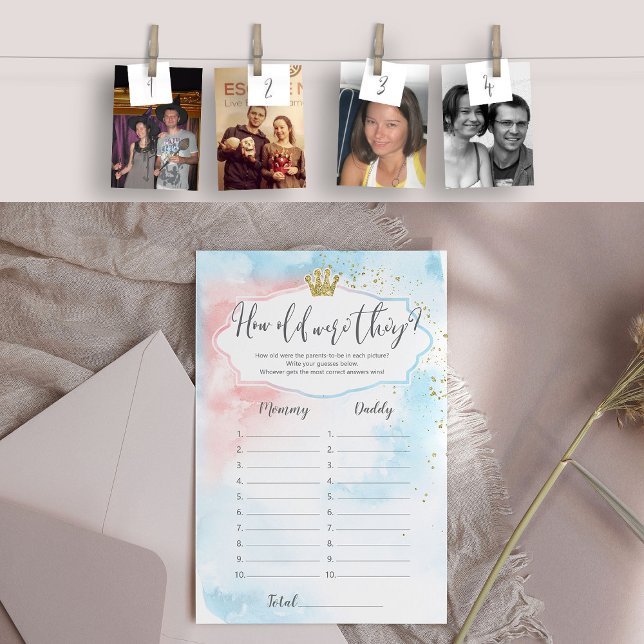 フォトチャレンジジェンダー公開おもしろいゲーム (How old were they?)