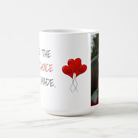 フォトチョ最高のイパーソナライズされたスエバーモノグラム コーヒーマグカップ (中央)