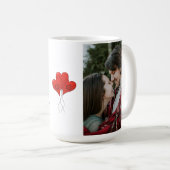 フォトチョ最高のイパーソナライズされたスエバーモノグラム コーヒーマグカップ (正面右)