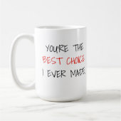 フォトチョ最高のイパーソナライズされたスエバーモノグラム コーヒーマグカップ (左)