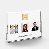 フォトチームのビジネスロゴブランドの色 フォトブロック (左)