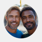 フォトチームパーソナライズされたプレーヤーピックボールオーナメント セラミックオーナメント (裏面)