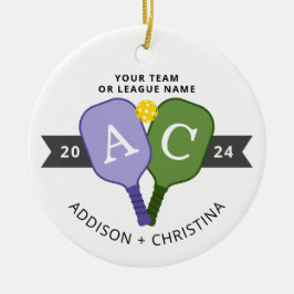 フォトチームパーソナライズされたプレーヤーピックボールオーナメント セラミックオーナメント