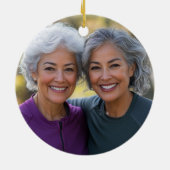 フォトチームパーソナライズされたプレーヤーピックボールオーナメント セラミックオーナメント (裏面)