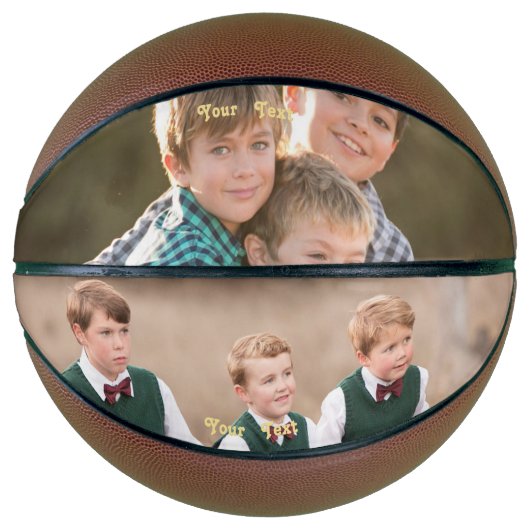 フォトチームモノグラムのコーチスクールクラブプレーヤー バスケットボール (正面)