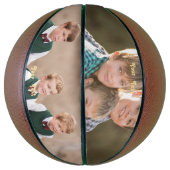 フォトチームモノグラムのコーチスクールクラブプレーヤー バスケットボール (縦)