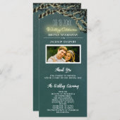 フォトツリーブランチ素朴結婚式 プログラム (正面/裏面)