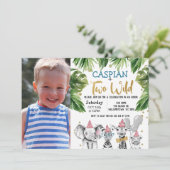 フォトツーワイルドサファリ2歳誕生日パーティー 招待状 (スタンド正面)