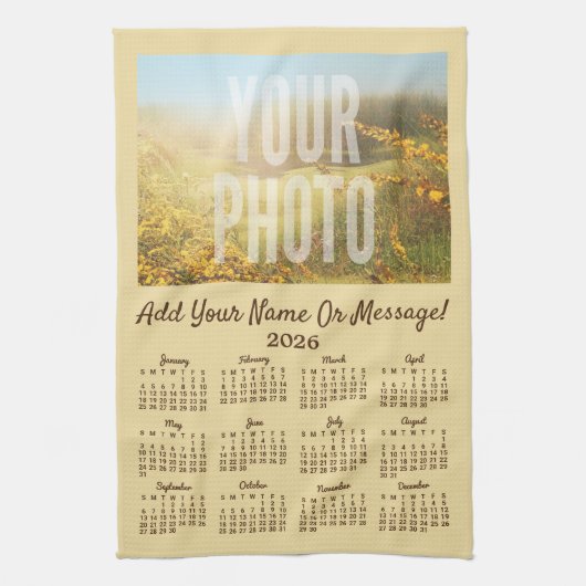 フォトティータオルカレンダー キッチンタオル (縦)