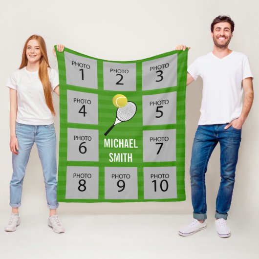 フォトテパーソナライズされたニスコラージュ10 フリースブランケット (インサイチュ)