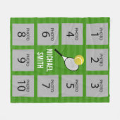 フォトテパーソナライズされたニスコラージュ10 フリースブランケット (正面(横))