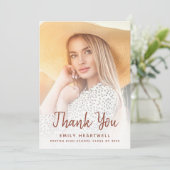 フォトテラコッタスクリプトグラードサンキューカード 招待状 (スタンド正面)