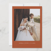 フォトテラコッタ秋の結婚式 招待状 (裏面)