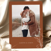 フォトテラコッタ結婚式招待状 招待状