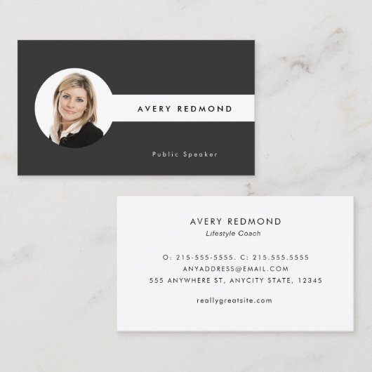 フォトテンプレートプロフェッショナルの追加 名刺 (正面/裏面)