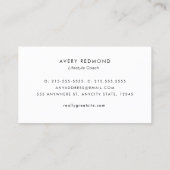 フォトテンプレートプロフェッショナルの追加 名刺 (裏面)