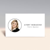 フォトテンプレート挿入の追加プロフェッショナル白 名刺