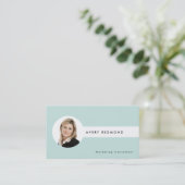 フォトテンプレート挿入の追加プロフェッショナル 名刺 (スタンド正面)