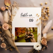 フォトテーブル番号カードテンプレート