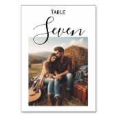 ⭐フォトテーブル番号カード – オーバーレイ（不透明） テーブルナンバー (正面)