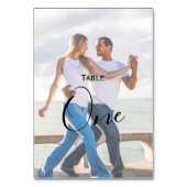 ⭐フォトテーブル番号カード – 不透明シンプルオーバーレイ テーブルナンバー (正面)